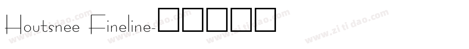 Houtsnee Fineline字体转换